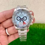 Rolex Daytona Tiffany Blue Dial watch. 42mm stainless steel case, ceramic bezel, chronograph
