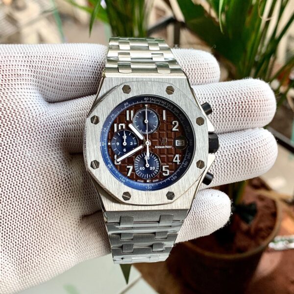 Audemars Piguet Royal Oak Offshore Silver Brown Dial 1 watchtown