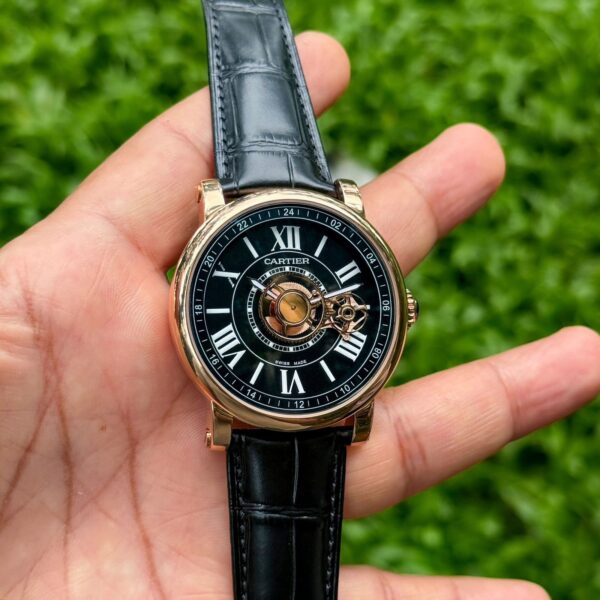 Cartier Rotonde De. Astrotourbillon Black Rosegold