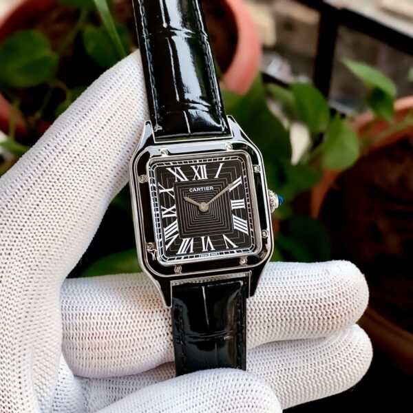 Cartier Santos Dumont Laquer Black 1 watchtown