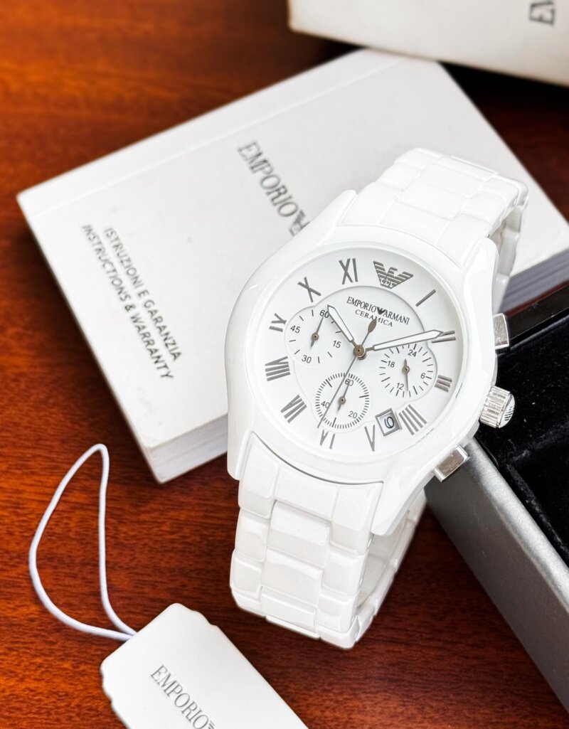 Emporio-Armani-Ar1416-Ceramica-White-Watch-1-watchtown Emporio Armani Ar1416 Ceramica White Watch 1 watchtown