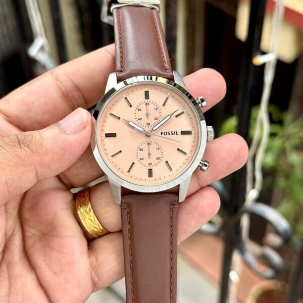 Fossil Townsman Analog Pink Dial