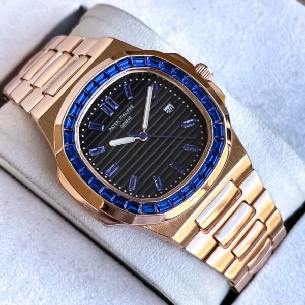 Patek Philippe Nautilus Blue Diamond Bezel