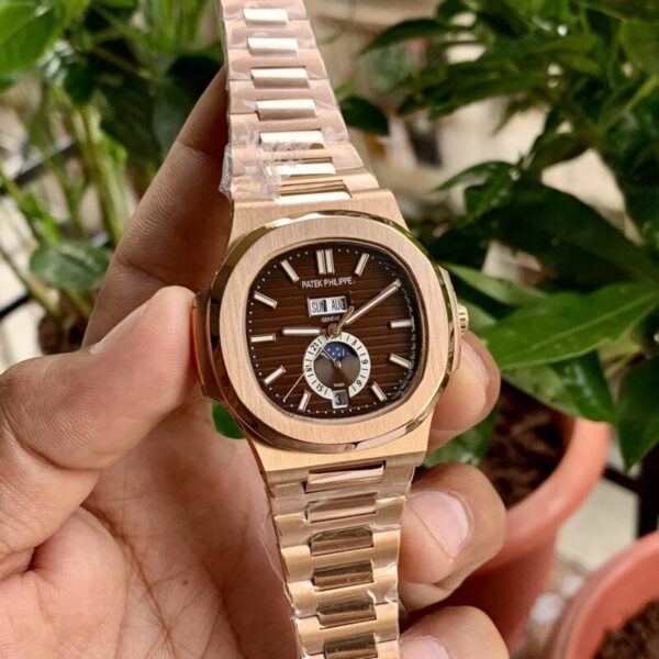 Patek Philippe Nautilus Rosegold Brown Dial