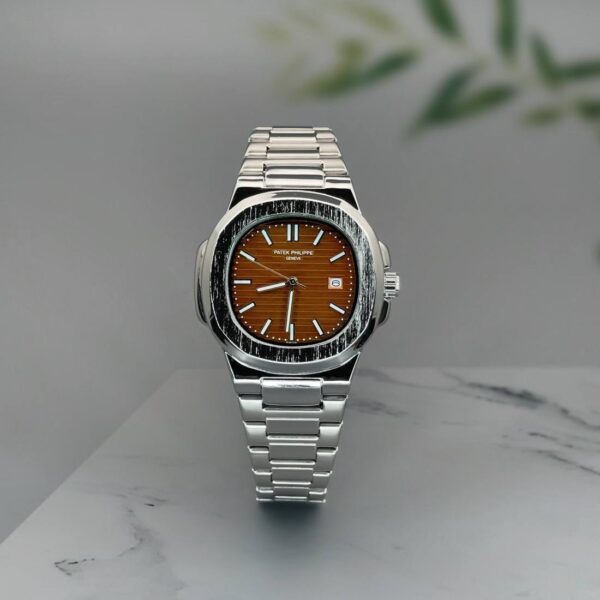 Patek Philippe Octagonal Brown Dial Watch 1