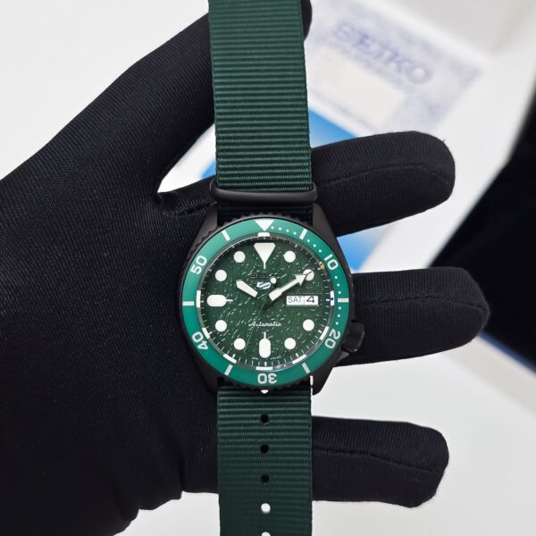 Seiko 5 Sports Nato Strap Green Dial