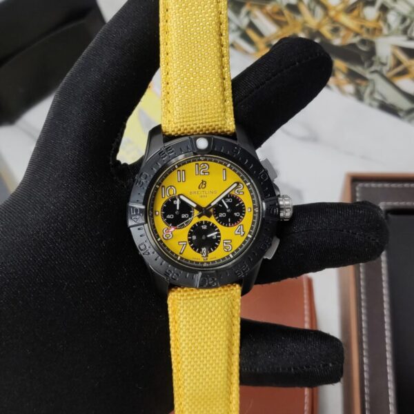 Breitling Avenger B01 Chronograph Black And Yellow Dial 1