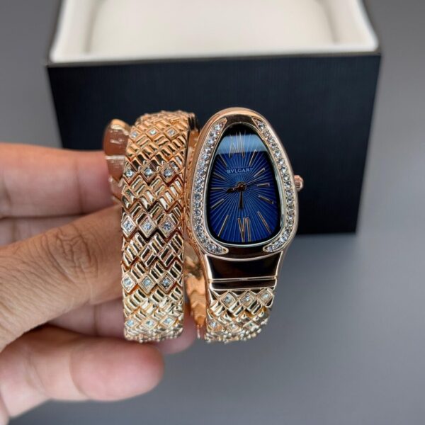 Bvlgari Snake Oval Blue Dial 36mm