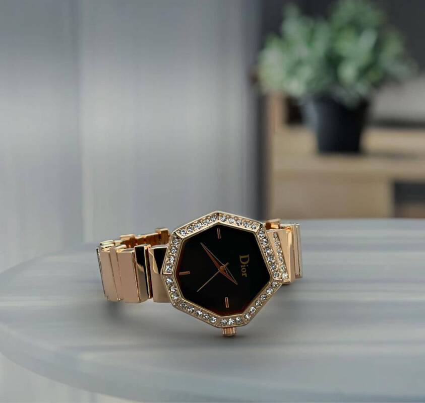 Dior-Gem-Rose-Gold-Black-Dial-27mm-1 Dior Gem Rose Gold Black Dial 27mm 1