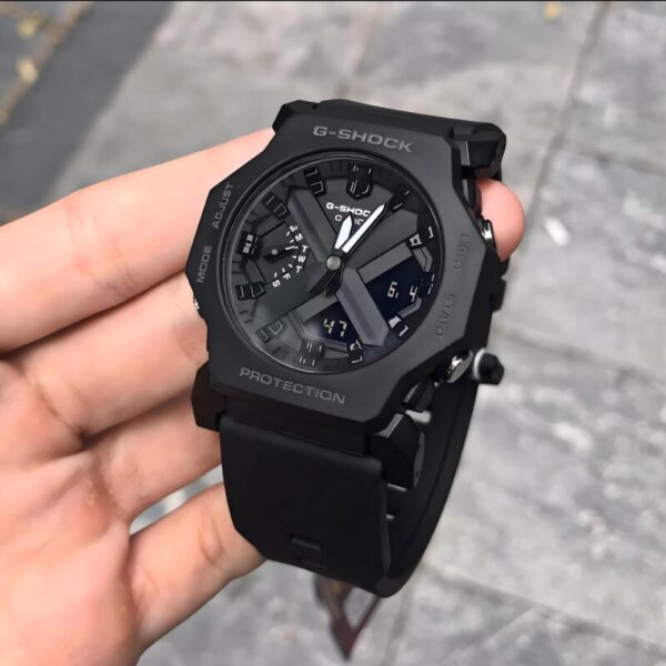 G Shock GA 2300 Octagonal Black Watch 1