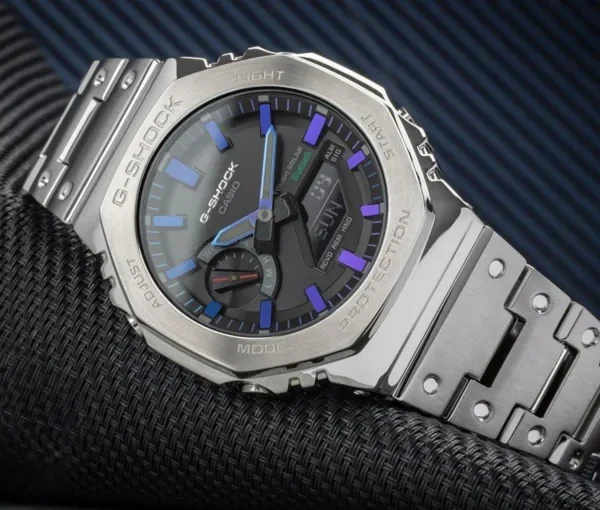 G-Shock GM-B2100 Silver Black Dial