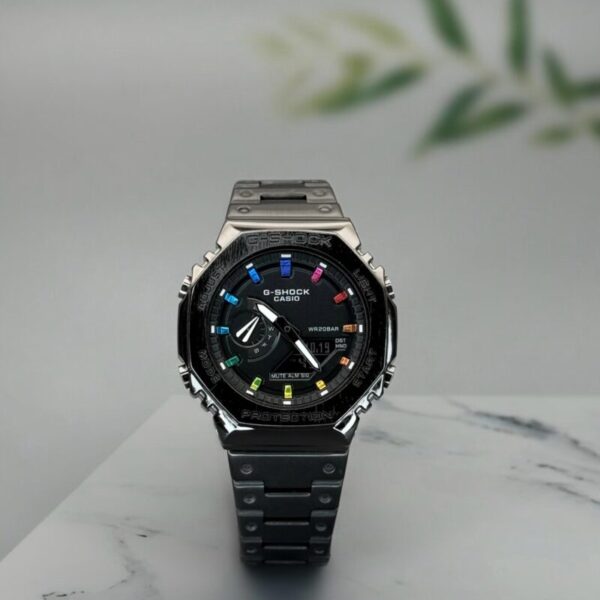 G Shock Gm 2100d Rainbow Black 1