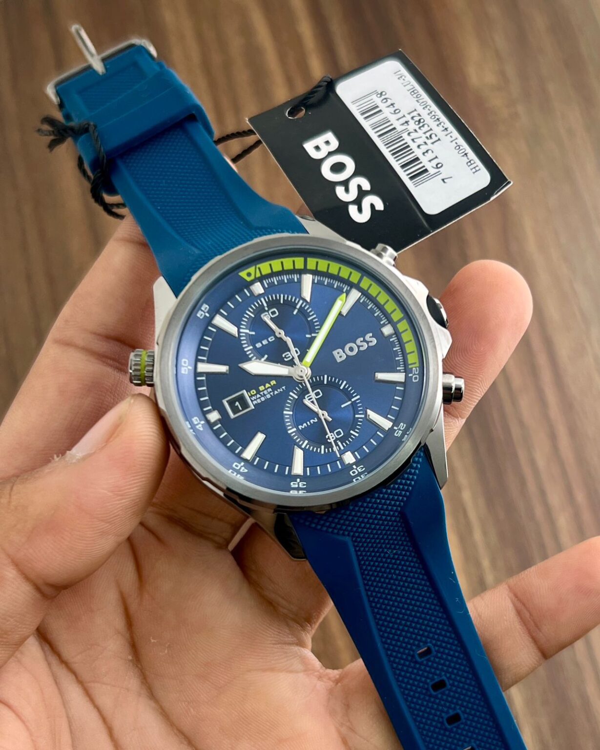 Hugo-Boss-GLOBETROTTER-1513821-Blue-Chronograph-1 Hugo Boss GLOBETROTTER 1513821 Blue Chronograph 1