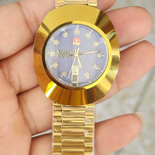 Rado Diastar Golden Blue Dial 1 watchtown