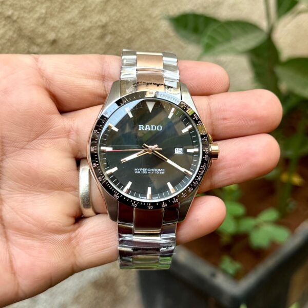 Rado Hyperchrome Two Tone Black Dial 1 watchtown