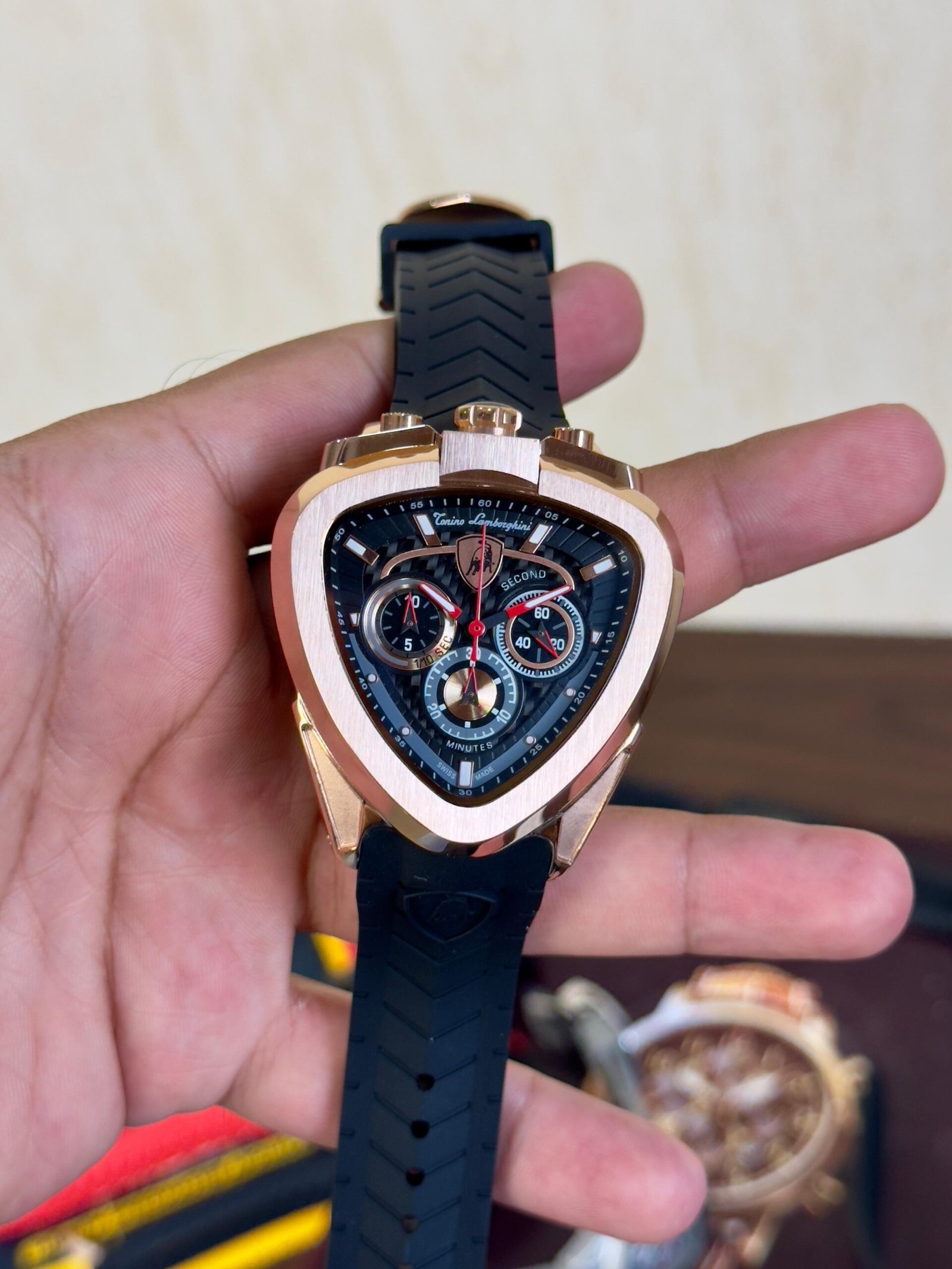 Lamborghini-Spyder-Chronograph-Black-And-Rose-Gold-1 Lamborghini Spyder Chronograph Black And Rose Gold 1