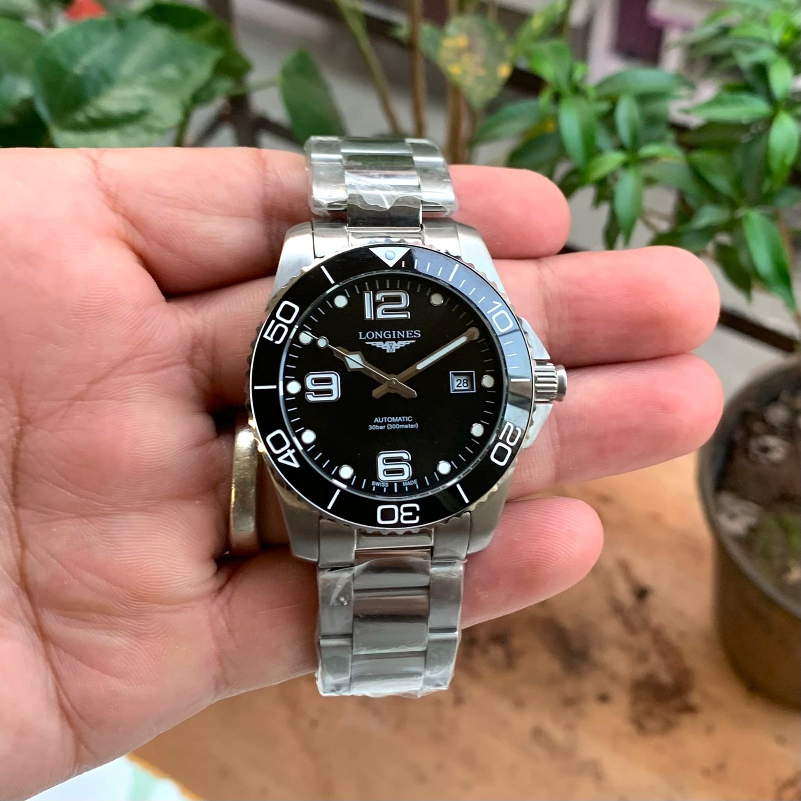 Longines-HydroConquest-Silver-Black-41MM-1 Longines HydroConquest Silver Black 41MM 1