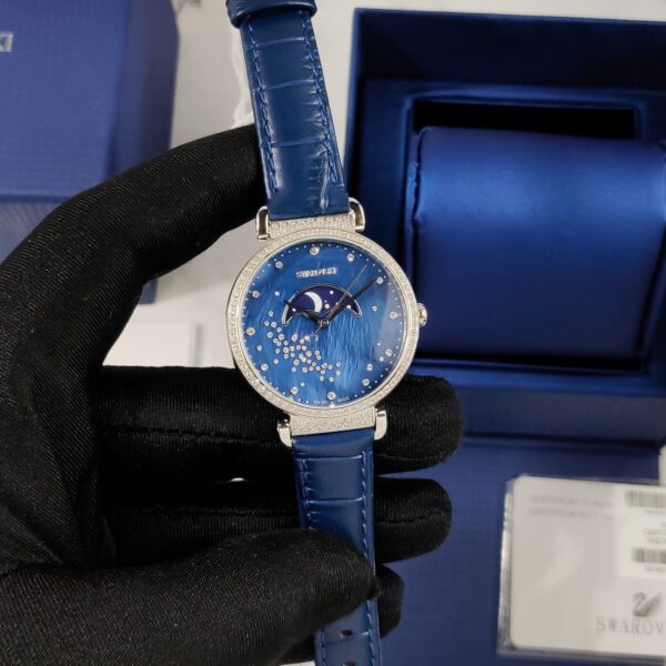 Swarovski Passage Moon Phase 36mm Blue Dial