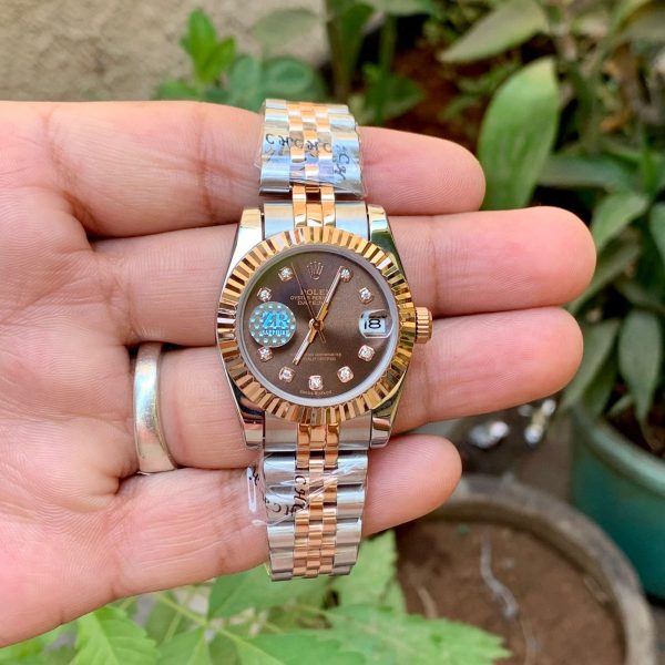 Rolex DateJust Two-Tone Chain Diamond Style