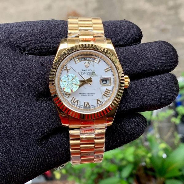Rolex Day Date Gold Roman Meteorite Dial