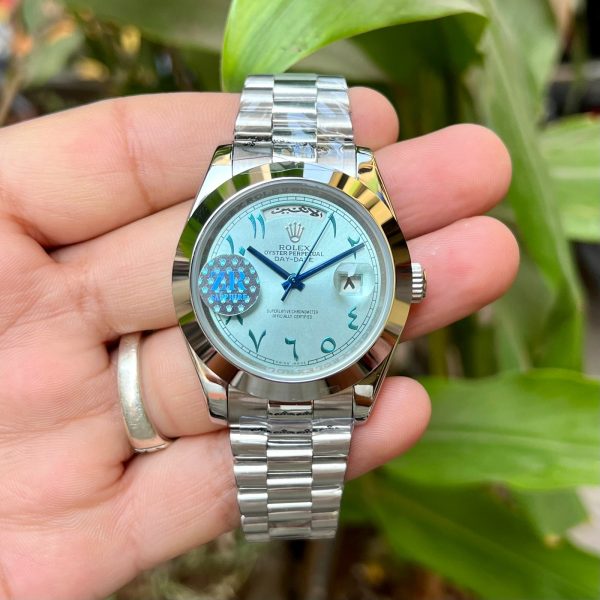 Rolex Day-Date Oyster Silver Arabic Dial