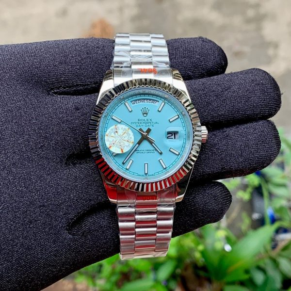Rolex DayDate President Silver Sky Blue 1