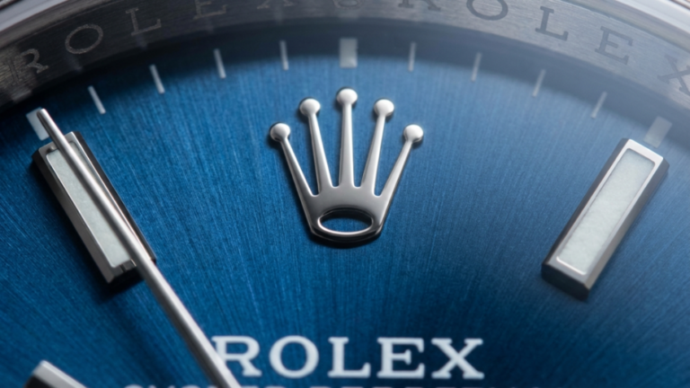 rolex dial macro shot